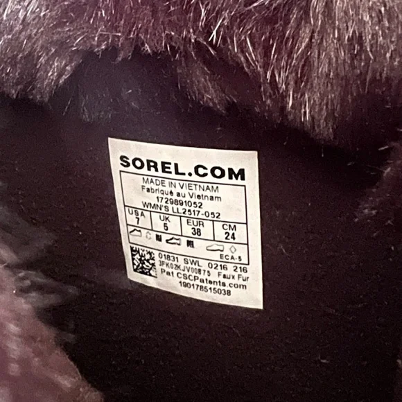 Sorel Women's Tivoli Mid-Calf Quarry Black Houndstooth Snow Winter Boots, size 7 - Picture 11 of 11